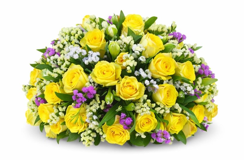 Sunny Yellow Rose Arrangement